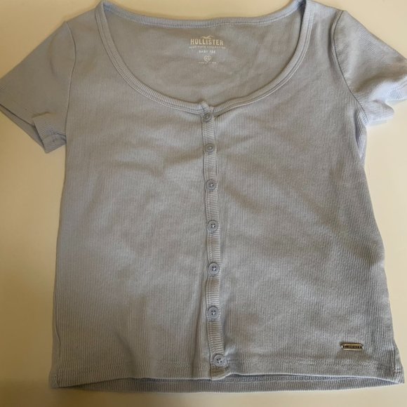 HOLLISTER BUTTON UP BABY TEE - Picture 1 of 2
